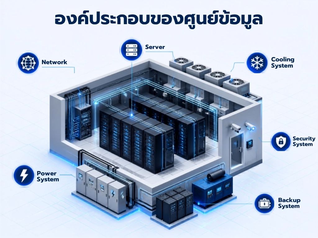 องคประกอบของ data center