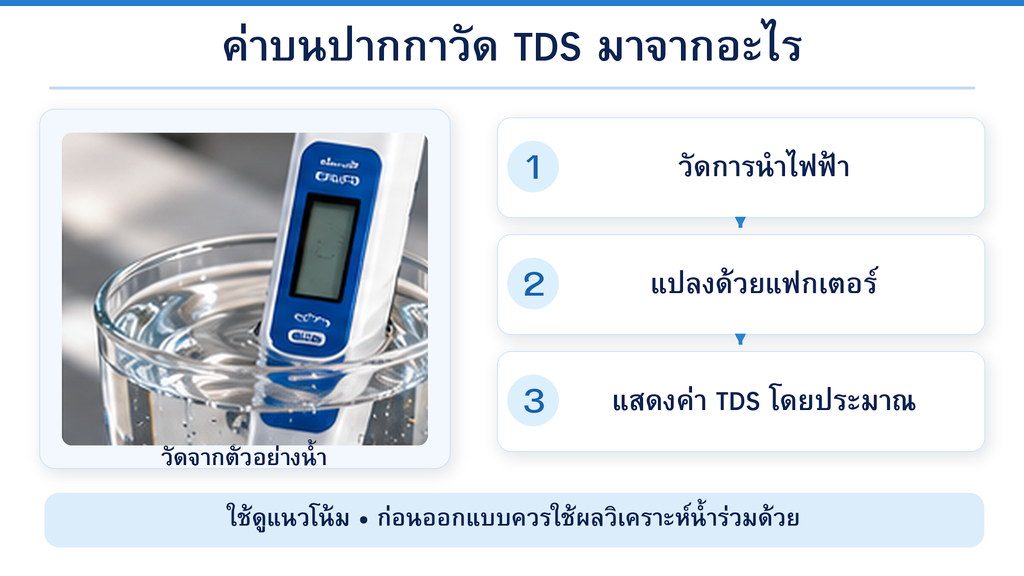 ค่าปากกาวัด TDS วัดจากอะไร